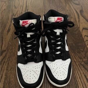 Nike Black and White High-Top Dunks